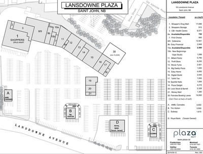 Lansdowne Plaza plan