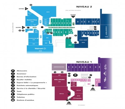 Les Galeries Chagnon plan