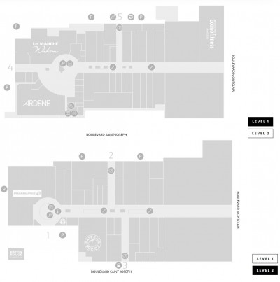 Les Galeries de Hull plan