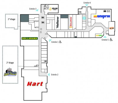 Les Galeries de la Canardière plan