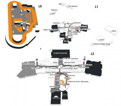 Les Galeries de la Capitale plan