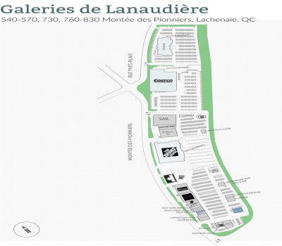 Les Galeries de Lanaudiere plan