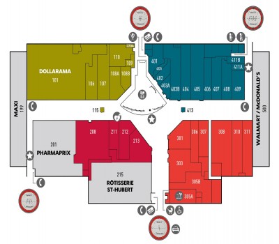 Les Galeries Montagnaises plan