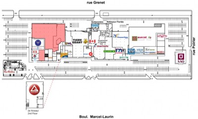 Les Galeries St. Laurent plan