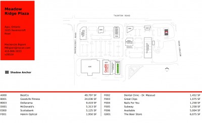 Meadow Ridge Plaza plan