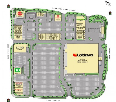 Milton Common Mall plan