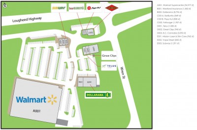 Mission Shopping Centre plan
