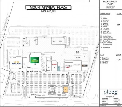 Mountainview Plaza Midland (Mountainview Mall) plan