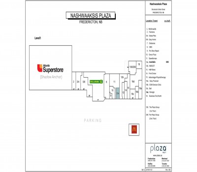 Nashwaaksis Plaza plan