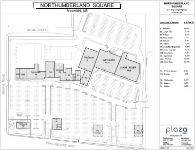 Northumberland Square Mall plan