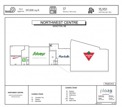 Northwest Center plan