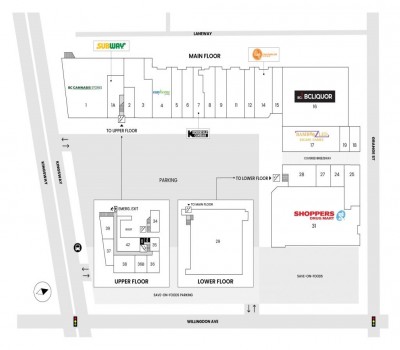 Old Orchard Shopping Centre plan