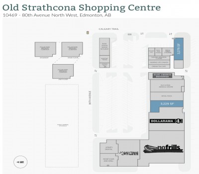 Old Strathcona Shopping Centre plan