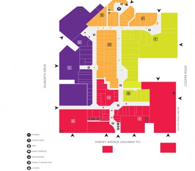 Orchard Park Shopping Centre plan