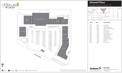 Ottewell Plaza Shopping Centre plan