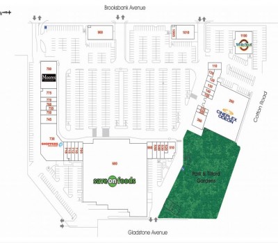 Park & Tilford Shopping Centre plan