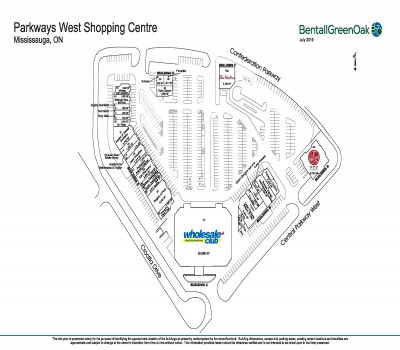 Parkways West Shopping Centre plan