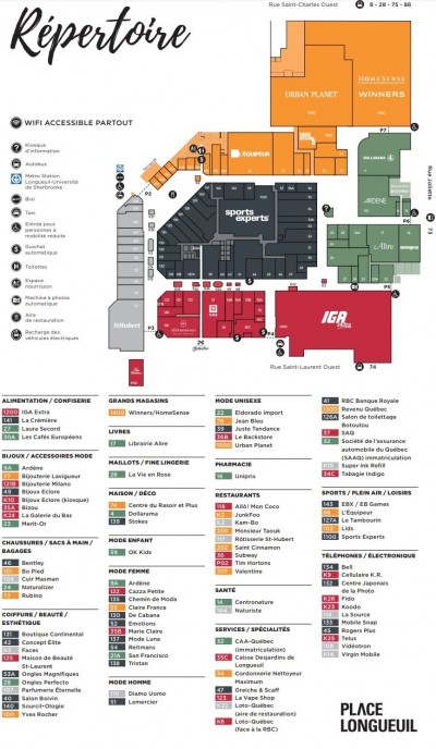 Place Longueuil plan