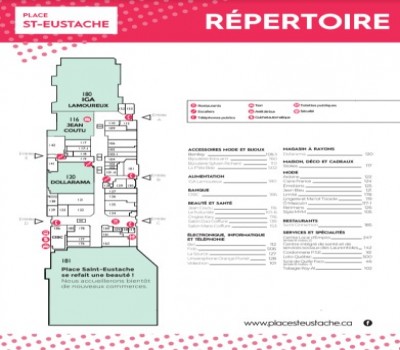 Place St-Eustache plan