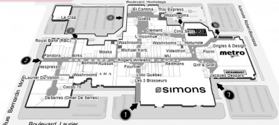 Place Ste-Foy plan