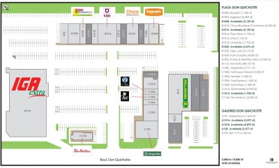 Plaza Don Quichotte plan