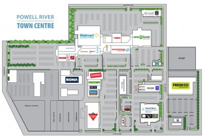 Powel River Town Centre Mall plan