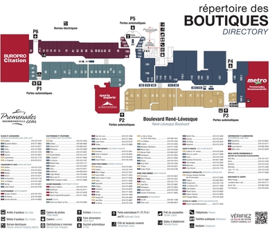 Promenades Drummondville plan