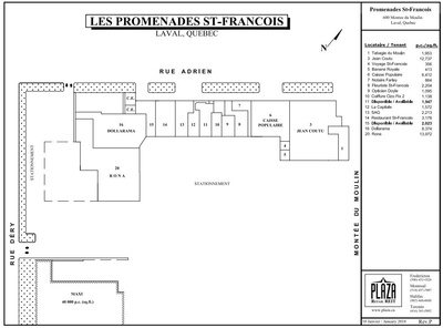 Promenades St-François plan