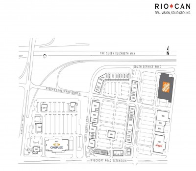 RioCan Centre Burloak  plan