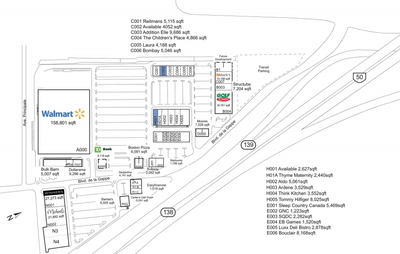 RioCan Centre La Gappe plan