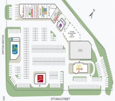 River Road Shopping Centre plan