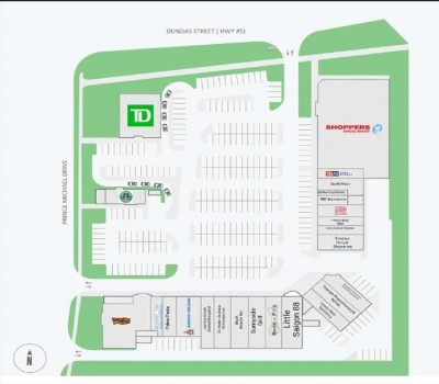 Shoppes on Dundas plan