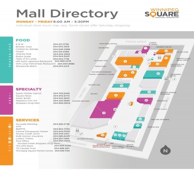 Shops of Winnipeg Square plan