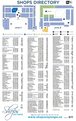 Shops on Yonge plan