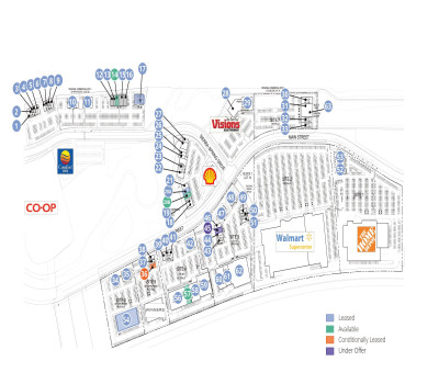 Sierra Springs Shopping Centre  plan