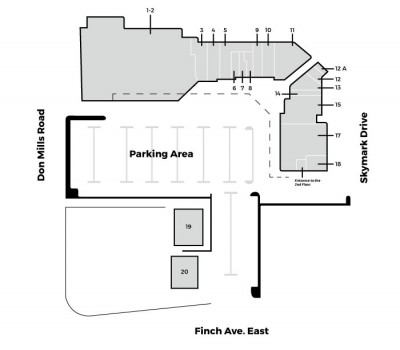 Skymark Place Shopping Centre plan