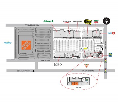 SmartCentres Leaside plan