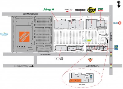 Smartcentres Toronto (Leaside) plan