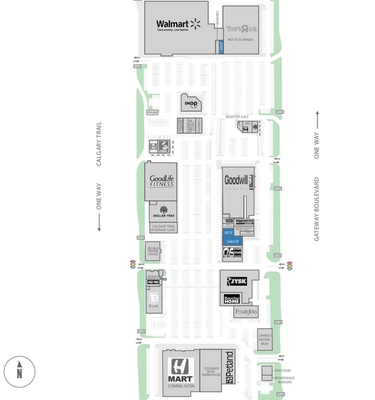 South Park Shopping Centre plan