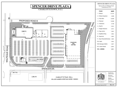 Spencer Drive Plaza plan