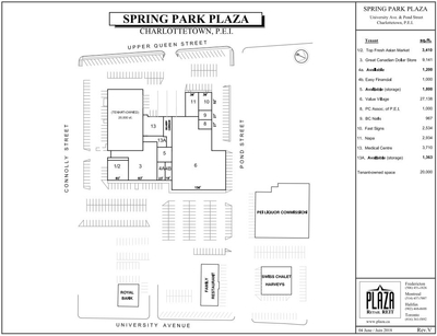 Spring Park Plaza plan