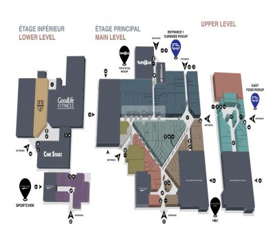 St. Laurent Shopping Centre plan