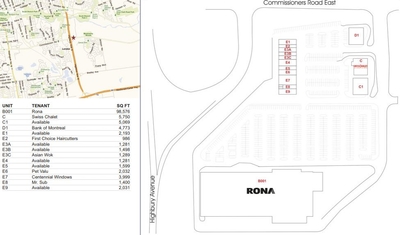 Summerside Shopping Centre plan
