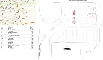 Summerside Shopping Centre plan