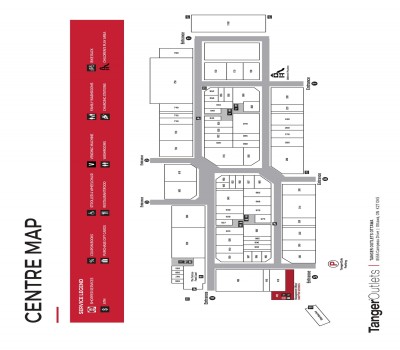 Tanger Outlets Ottawa plan