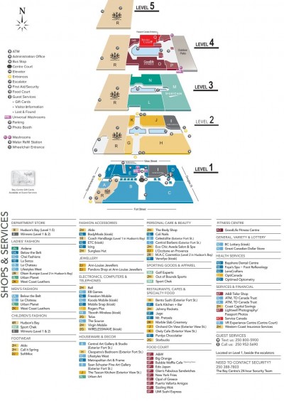 The Bay Centre plan