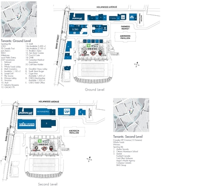 The Shops at Lansdowne Park plan