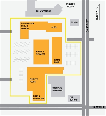 Tsawwassen Town Centre Mall plan