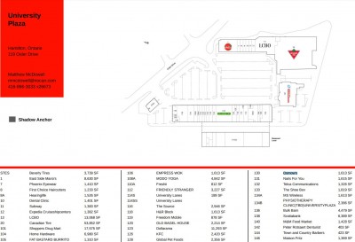 University Plaza Dundas plan