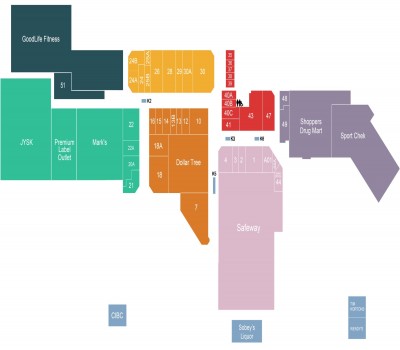 Victoria Square Shopping Centre plan